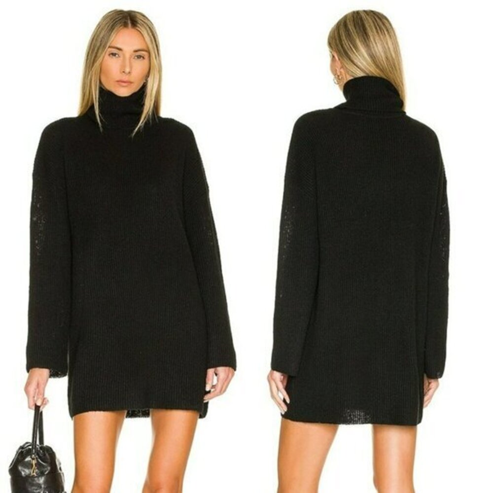 L'Academie Sable Sweater Dress - Black